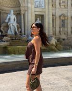 Shorts Saia Yara - Marrom