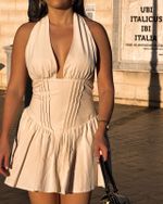 Vestido Curto Dahlia - Marfim