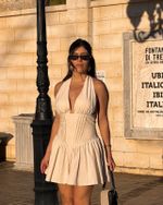 Vestido Curto Dahlia - Marfim