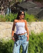 Blusa Lastex Marena - Branco