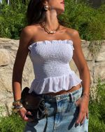 Blusa Lastex Marena - Branco