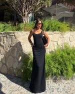 Vestido Longo Capilla - Preto