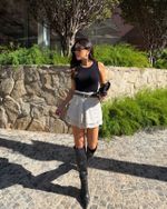 Saia Curta Tricot Ibiza - Marfim
