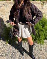 Saia Curta Tricot Ibiza - Marfim