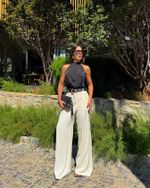 Calça Pantalona Marea - Amarelo Manteiga