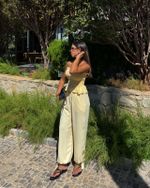 Calça Aria - Amarelo Manteiga