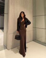 Vestido Venus - Marrom