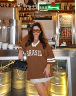Blusa Tricot Match - Marrom