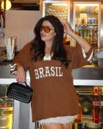 Blusa Tricot Match - Marrom