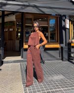 Blusa Suede Fawn - Marrom