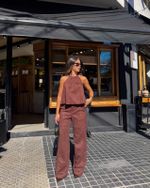 Blusa Suede Fawn - Marrom