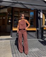 Blusa Suede Fawn - Marrom