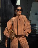 Calça Suede Fawn - Caramelo