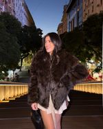 Casaco de Pelo Evermont - Marrom 