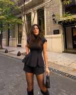 Blusa Peplum Lineage - Preto
