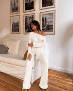Calça Tricot Darcy - Marfim