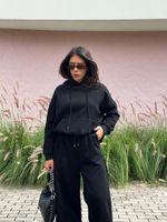 Blusa Moletom Kin - Preto