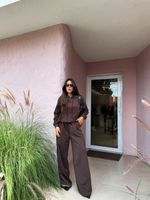 Blusa Moletom Kin - Marrom