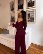 Calça Tricot Darcy - Bordo
