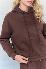 Blusa Moletom Kin - Marrom