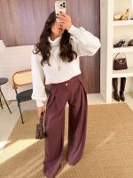 Calça Pantalona Arden - Ameixa