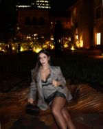 Vestido Curto Celeste - Marrom
