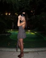 Saia Renda Hazel - Cinza