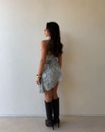 Vestido Curto Halston - Estampado