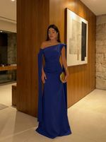 Vestido Longo Floratta - Azul