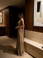 Vestido Longo Luma - Dourado
