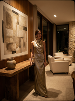 Vestido Longo Luma - Dourado