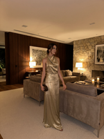 Vestido Longo Luma - Dourado
