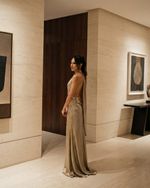 Vestido Longo Luma - Dourado
