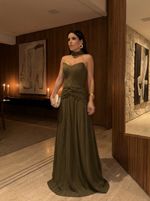 Vestido Longo Elaya - Verde Oliva