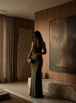 Vestido Longo Azaya - Verde Oliva