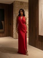 Vestido Longo Riviera - Vermelho