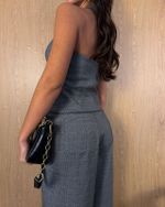 Blusa Xadrez Bonnie - Cinza