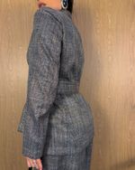 Blazer Xadrez Winnie - Marrom