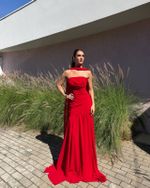 Vestido Longo Zirelle - Vermelho