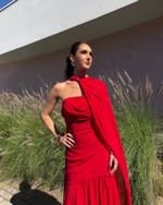 Vestido Longo Zirelle - Vermelho