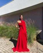 Vestido Longo Zirelle - Vermelho