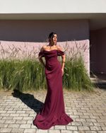 Vestido Longo Florenze - Marsala