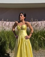 Vestido Longo Avenza - Amarelo