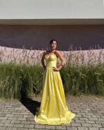 Vestido Longo Avenza - Amarelo
