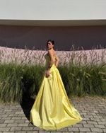 Vestido Longo Avenza - Amarelo