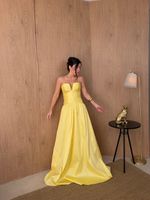 Vestido Longo Avenza - Amarelo