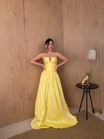 Vestido Longo Avenza - Amarelo