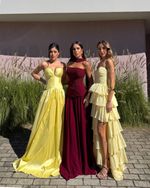Vestido Longo Avenza - Amarelo