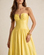 Vestido Longo Avenza - Amarelo
