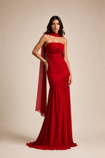 Vestido Longo Zirelle - Vermelho